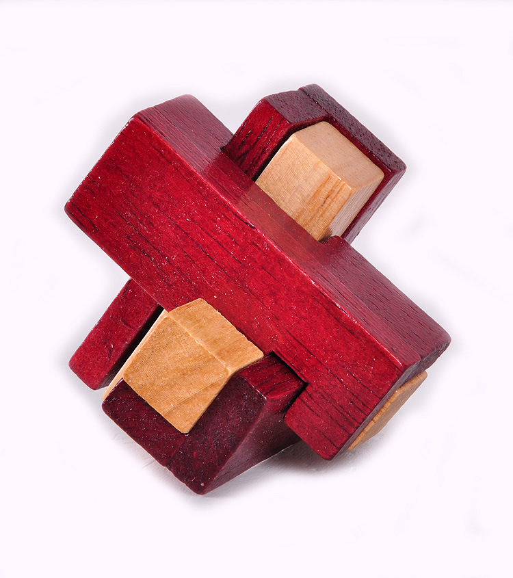 成人古典木制益智玩具孔明锁鲁班球 潜伏