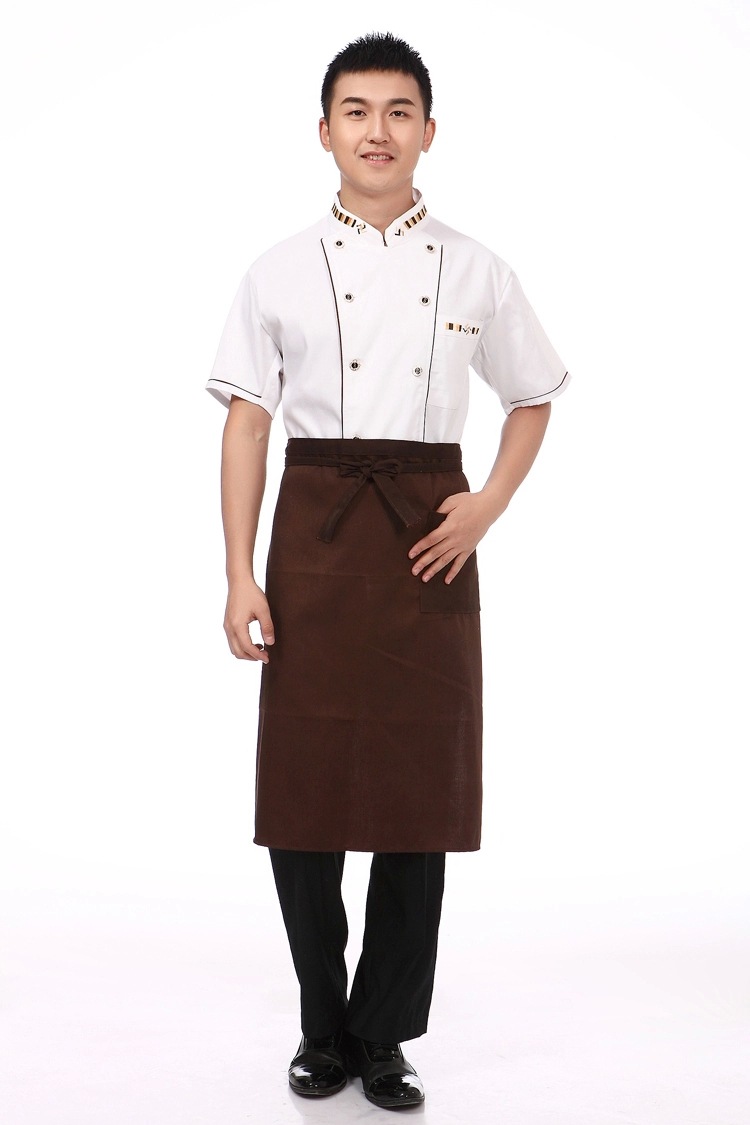 酒店厨师服短袖厨师工作服饭店宾馆餐饮厨师长服装厨师服夏装定做