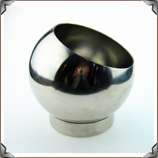 便宜批发 直径15cm酒吧ktv桌面不锈钢球形垃圾桶 桌面摆台用品