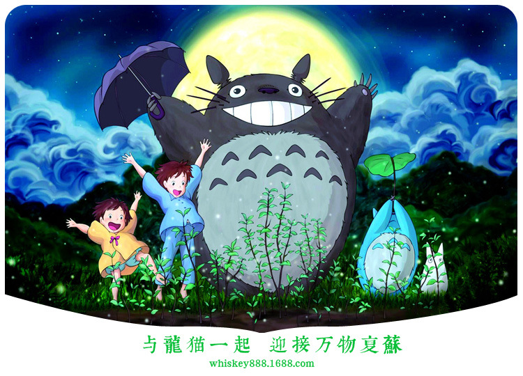 植宠微景观经典打伞版龙猫公仔摆件苔藓多肉拼盘生态瓶diy配件