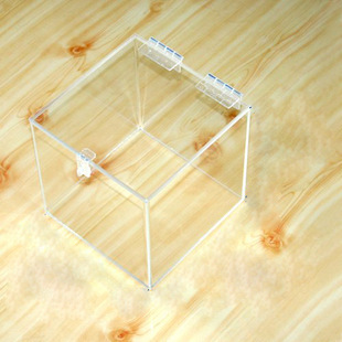 合叶式多功能盒子亚克力箱子20x20x20cm 厚3和5mm