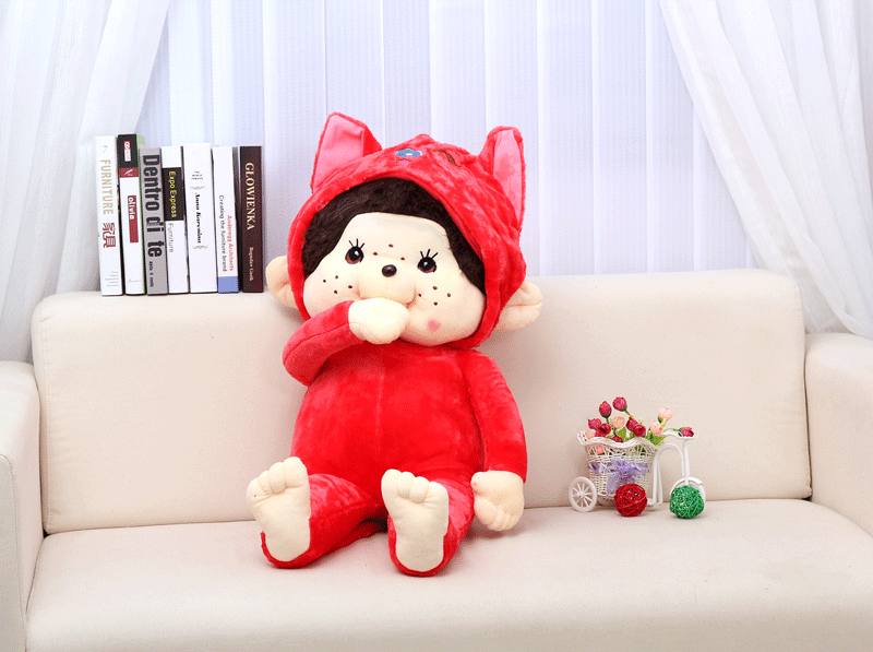 大号毛绒玩具 吃手蒙奇奇公仔蒙琪琪玩偶 玩具批发 招代理代包邮