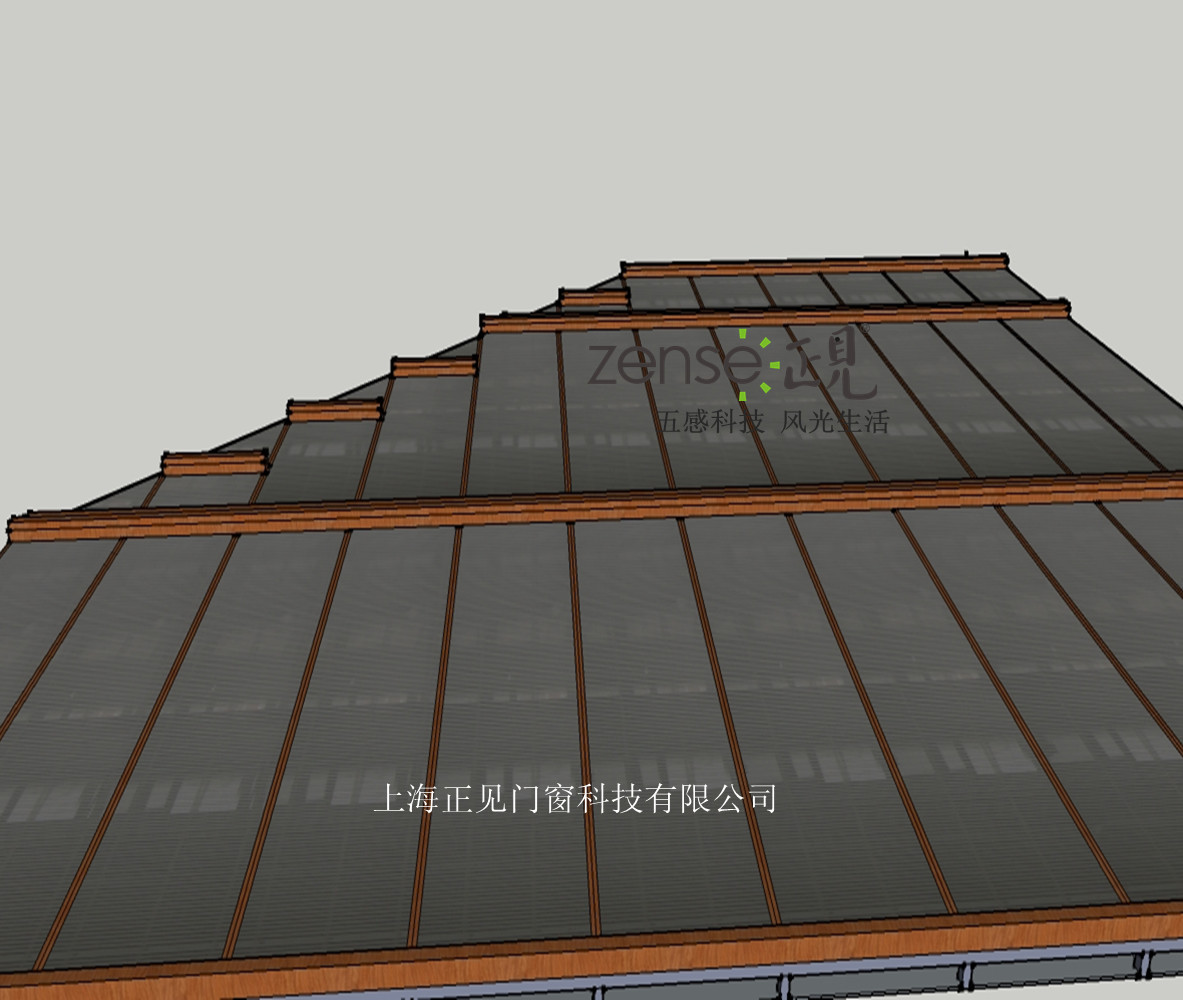 正見專業大型透光屋頂外遮陽,採光頂外遮陽圖片_35