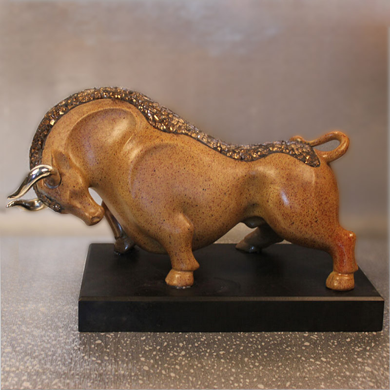 欧式仿古树脂牛工艺品 乔迁新居开业大型摆件 创意礼品