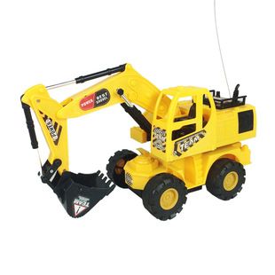 充电版钢力威1003遥控轮式工程车 儿童玩具批发 混批