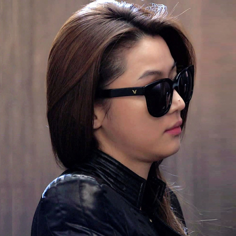 淘宝爆款太阳镜来自星星的你千颂伊同款墨镜v款大框眼镜厂家批发