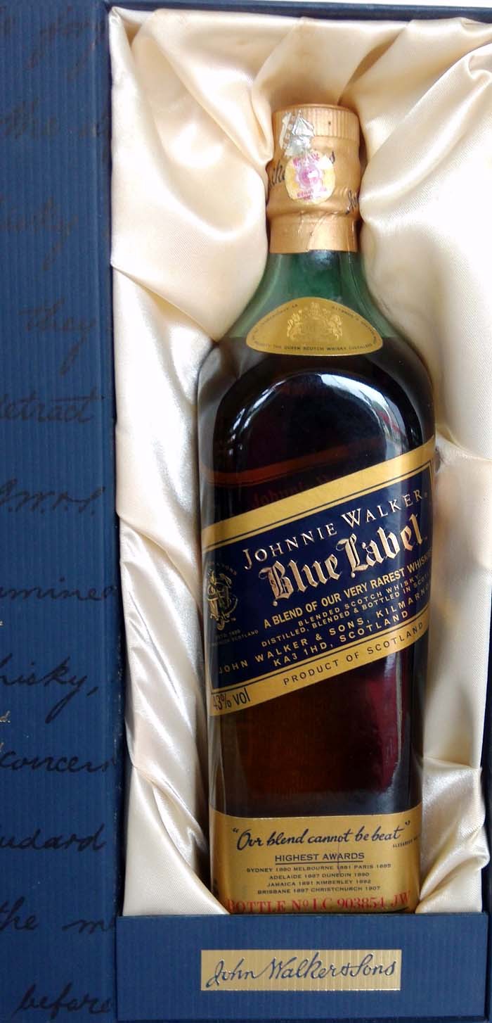 johnniewalker尊尼獲加老版藍牌藍方威士忌洋酒