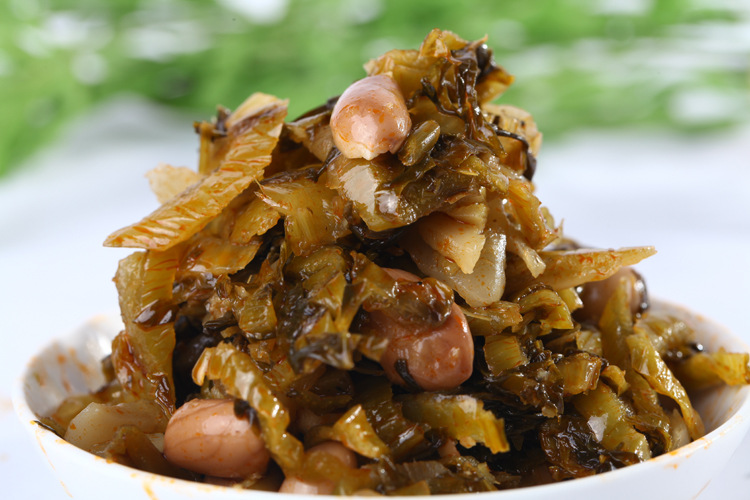 特色酱菜厂家热销梅菜花生 128g×40袋 微辣佐餐必备袋装小菜