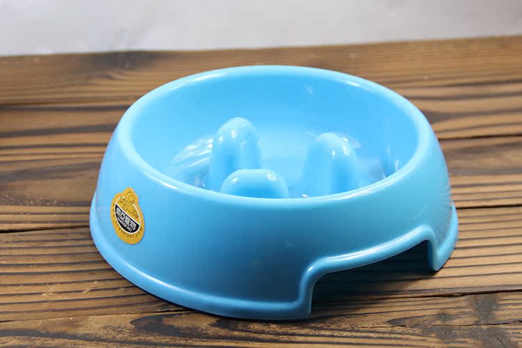 小号 新款狗狗防噎碗 宠物食具 止食节食狗碗助消化慢食 狗粮碗