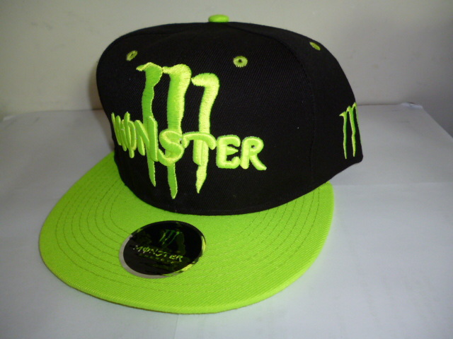monster怪兽m大鬼爪bboy荧光色平沿帽棒球帽hiphop街舞帽子男女潮