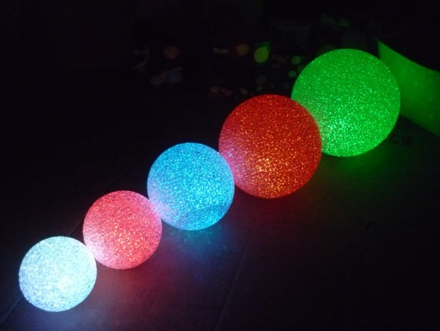 10cm水晶球七彩小夜灯 梦幻.