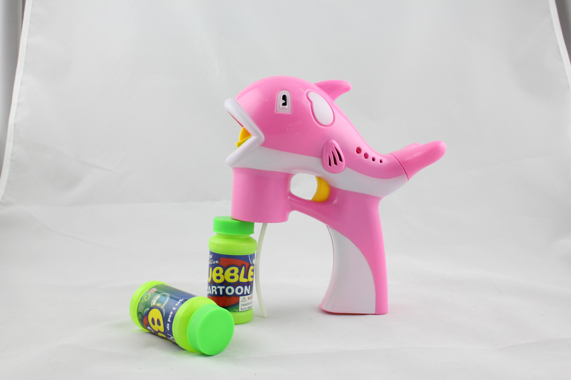 宏博金迪大中号海豚泡泡枪儿童电动吹泡泡玩具2瓶泡泡水5568/1562