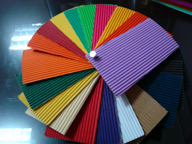 彩色瓦楞纸