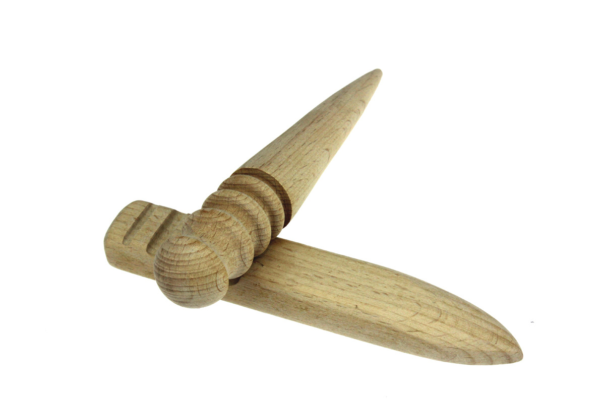 diy手缝硬实木皮革专用抛光磨边棒 手工打磨器 圆木棒 皮艺工具