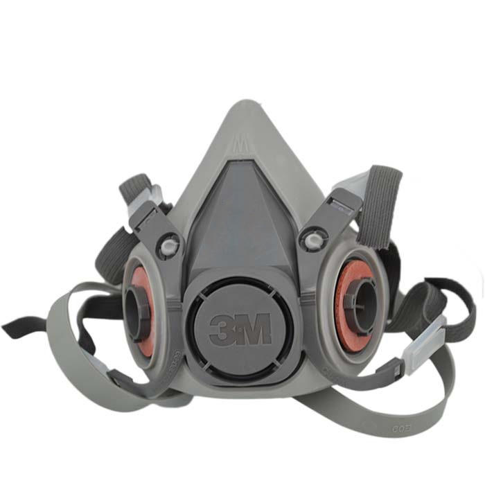 3m 6200喷漆防尘防毒半面具 主体 半面型防护面罩 6100小号