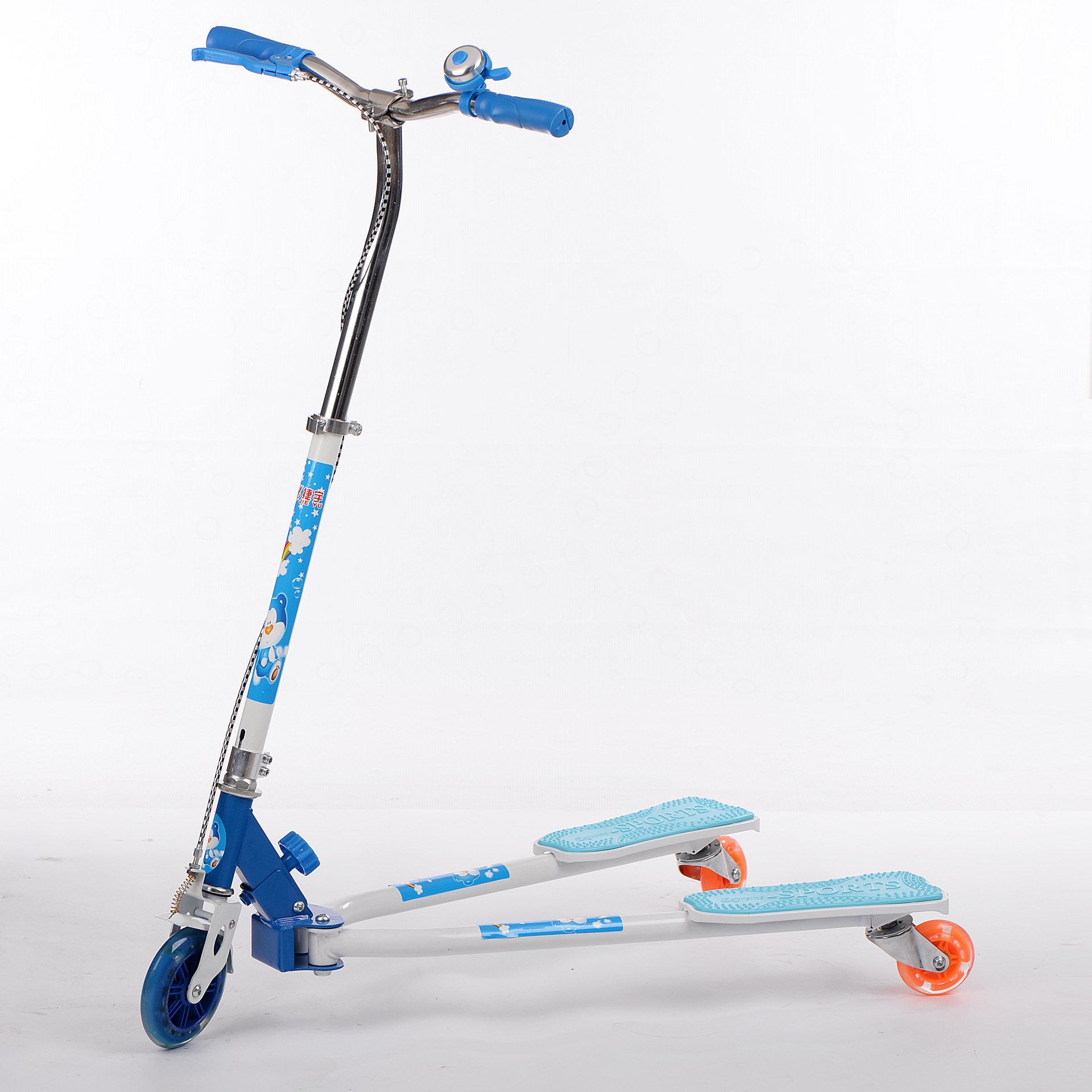 厂家批发 尊享版全铁蛙式车滑板车漂移车 剪刀车三轮滑板车