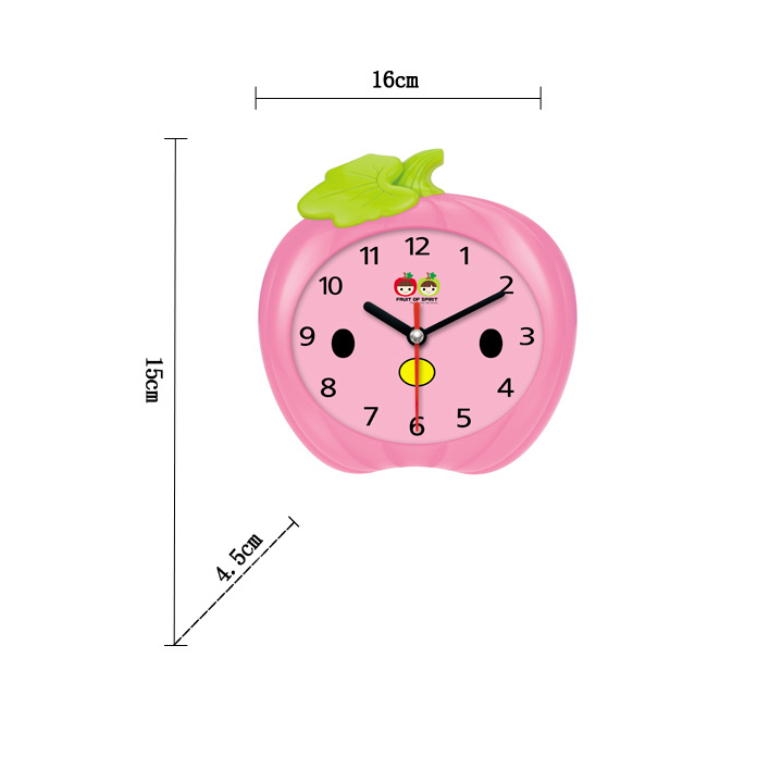 服装鞋帽箱包,钟表眼镜 钟表 座钟 厂家直销 时尚卡通创意水果闹钟.