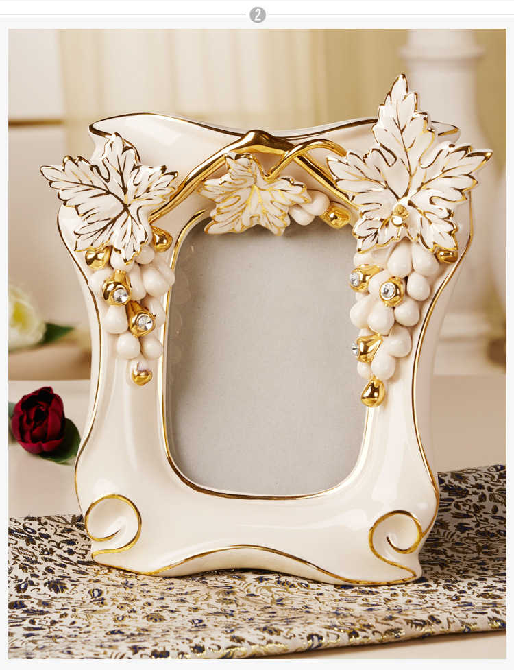 精品推荐陶瓷相框 欧式高端创意陶瓷相框 时尚大气相框相架