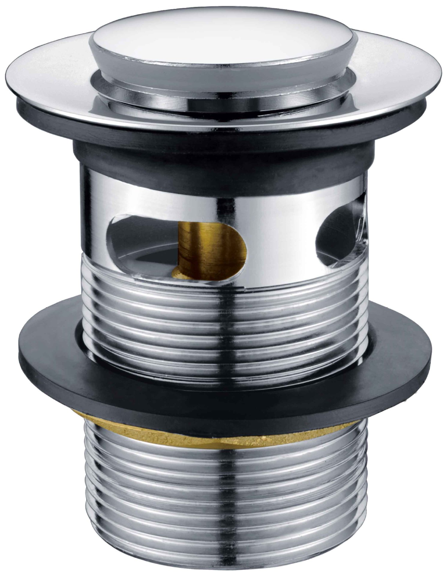 供应全铜弹跳浴缸下水器