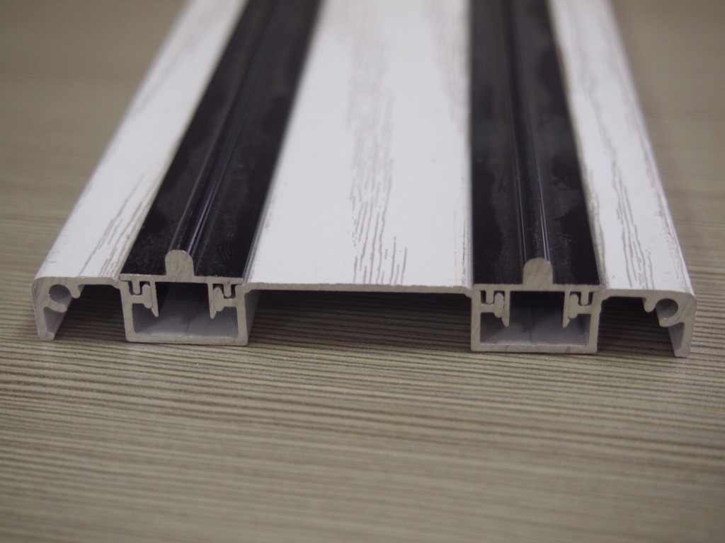 【恒建铝业】大沥厂家直销铝型材推拉门下轨道 火车轨道 三轨道