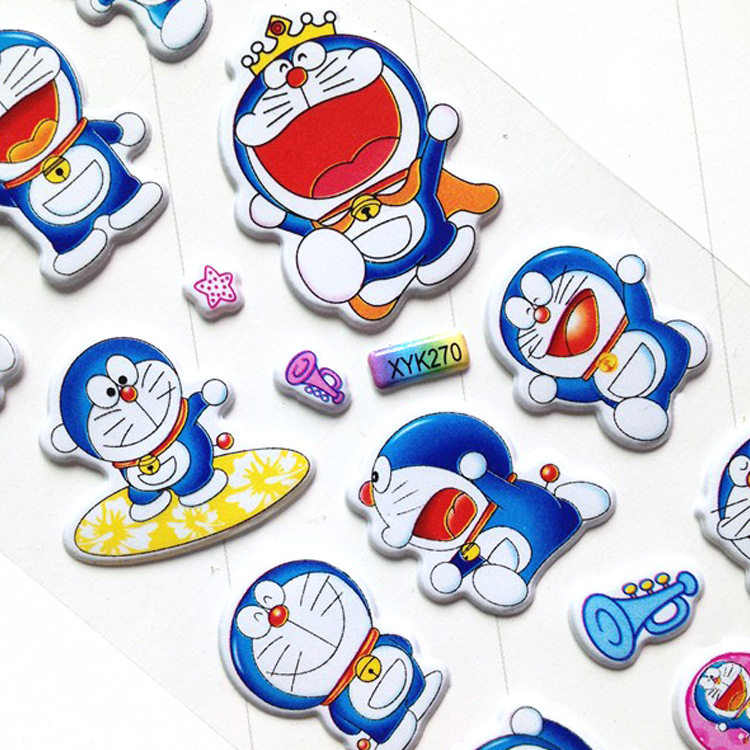 立体3d卡通儿童贴纸贴画韩国泡泡贴幼儿园奖励贴手机贴贴纸卡通