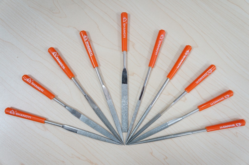 上海上一牌金刚石塑柄什锦锉-双半圆【单支】