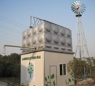 风光互补提水站 环卫部门洒水车专用提水泵站 新型环保免费用水