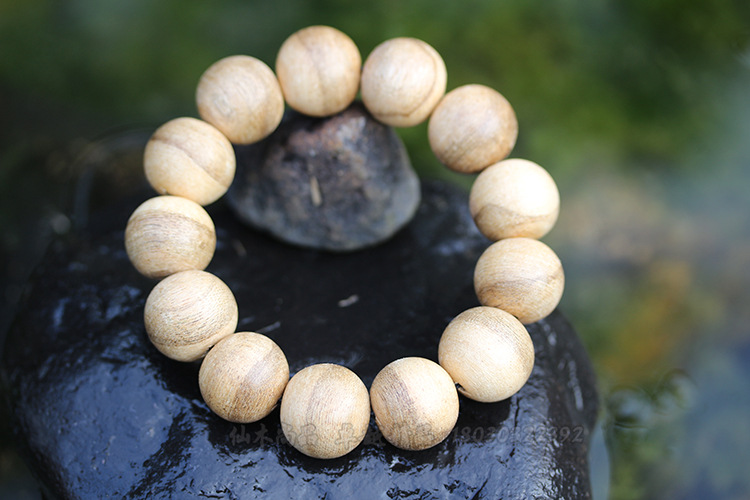 8cm手串 白木沉天然保健佛珠手链厂家一件代发