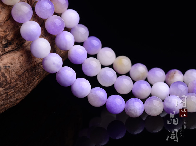 天然专柜正品紫柠檬圆珠材料批发 diy手工配件 小清新百搭款配件