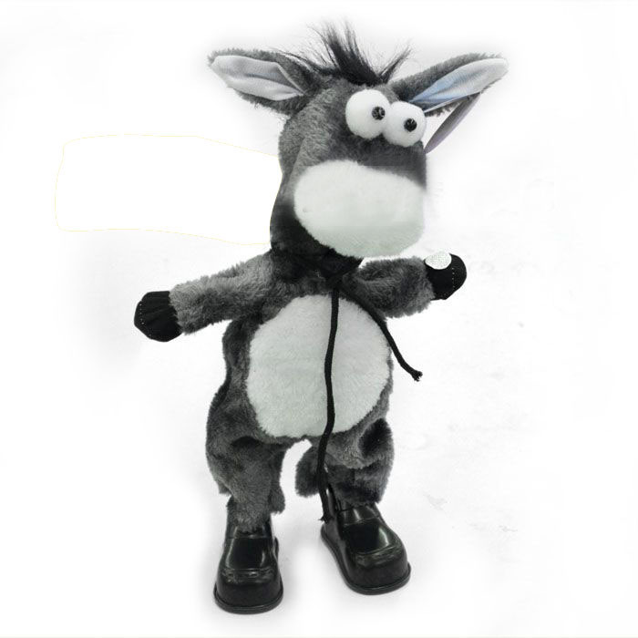 儿童趣味益智跳舞唱歌摇头驴 宝宝电动音乐摇滚驴亲子玩具 批发