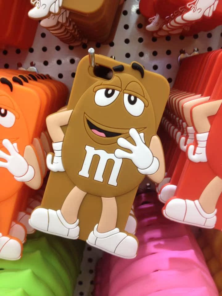 【苹果彩虹m豆硅胶手机套iphone5s保护壳 5手机壳2014新款情侣 手】价