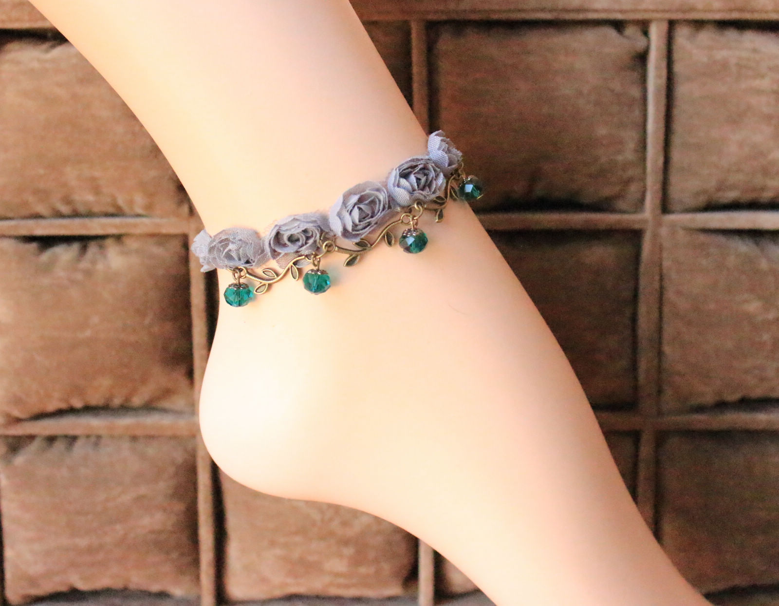 ebay热销 蕾丝脚链 复古 源头供货 厂家直销mtf16