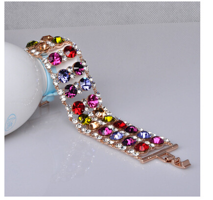 红苹果手链370121 早春流行色 炫彩奥地利水晶手链