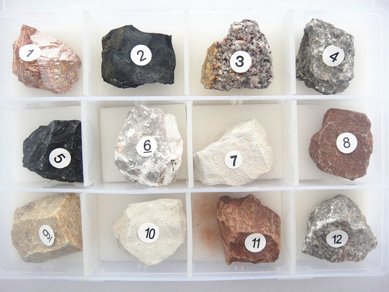 150种常见岩石标本粒径图片