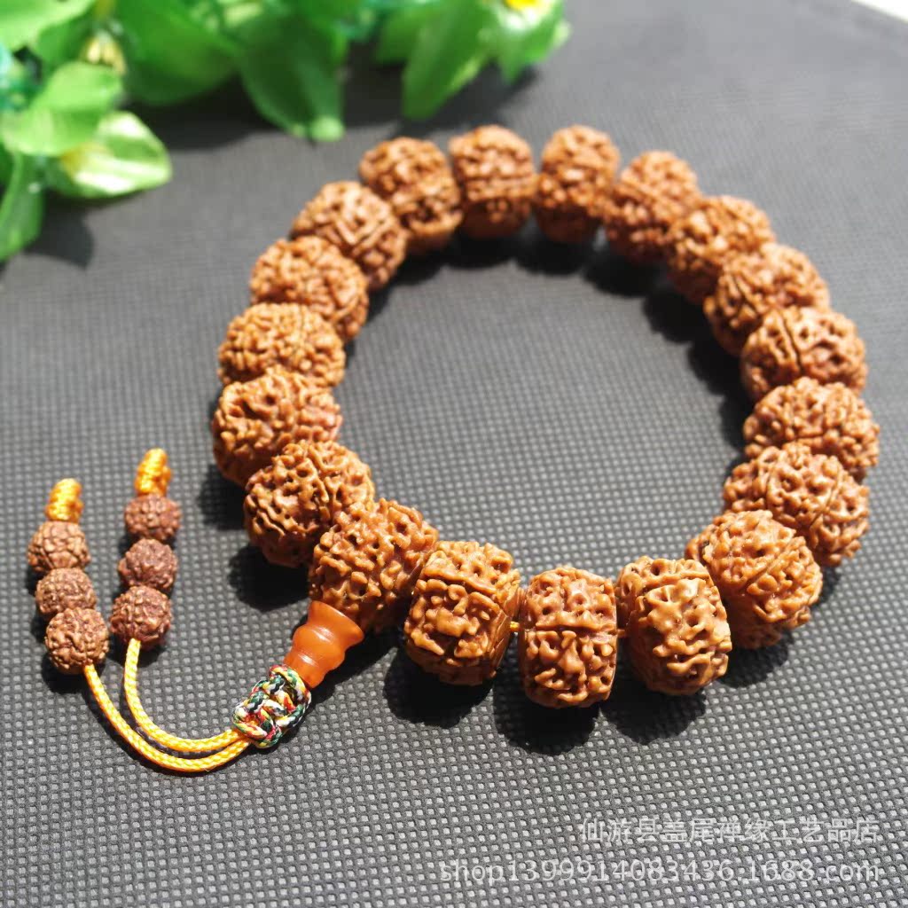 福建莆田天然尼泊尔精品藏式金刚六瓣菩提子佛珠手串手链 批发价格