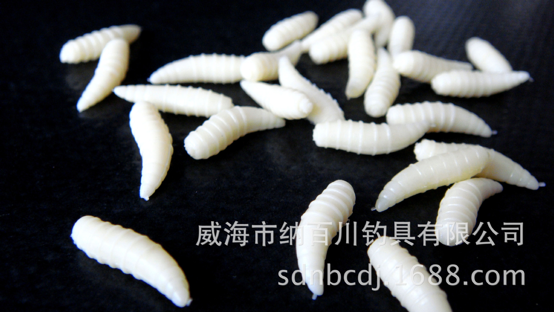 纳百川面包虫路亚软饵 假耳 象牙色假蛆 1.6cm 威海渔具