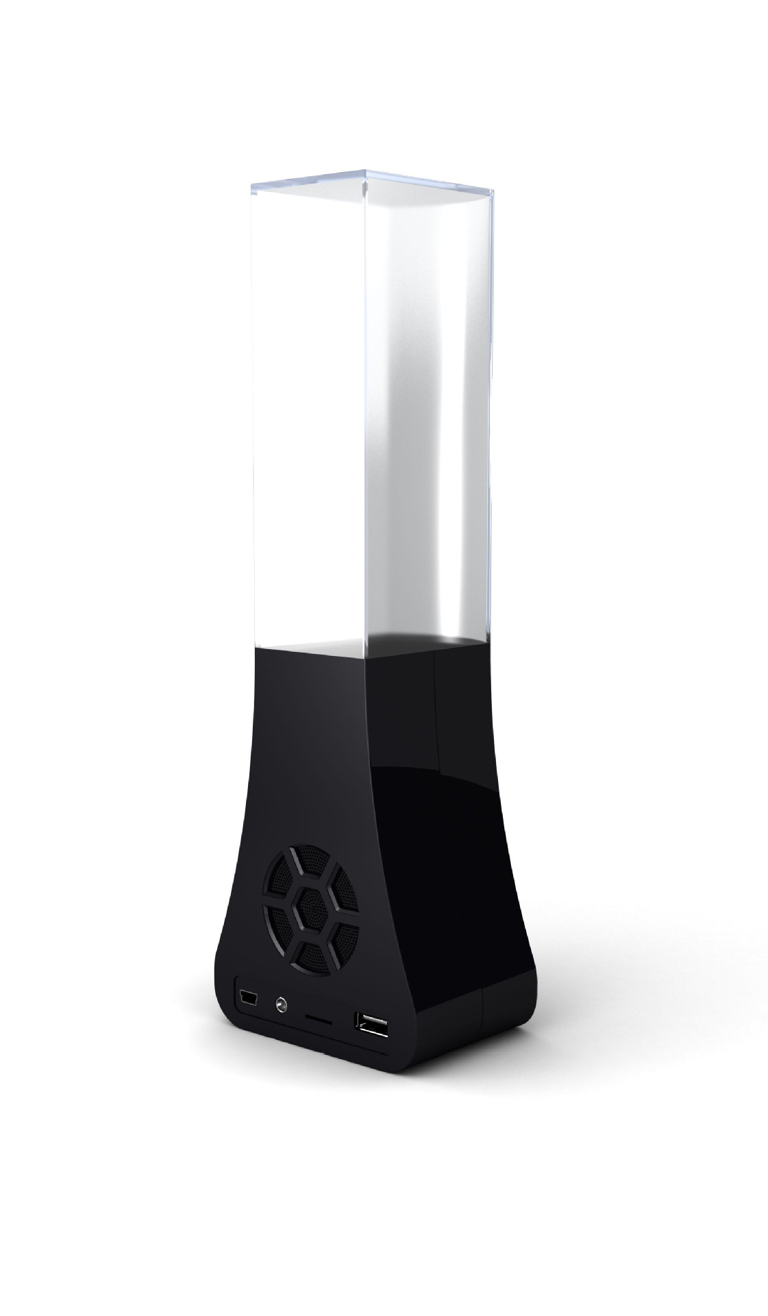 创意礼品花瓶式水舞音乐喷泉音响usb直插tf卡水舞音箱外壳低音炮