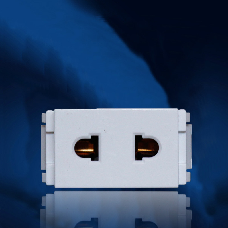 广东广州fiko 美式插座 二插模块 二孔模板 118型自由组合开关 雅白