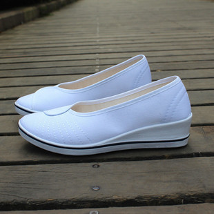 批发 医用护士帆布鞋 真皮鞋穿上舒服 正品15939421189包邮