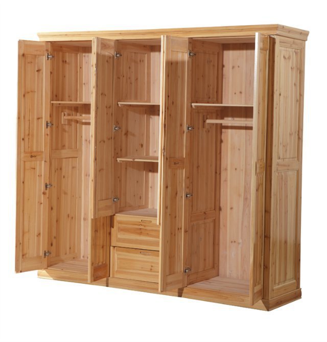 全杉木柜子 六门杉木柜子 8161#柜子 加顶柜子南康家具