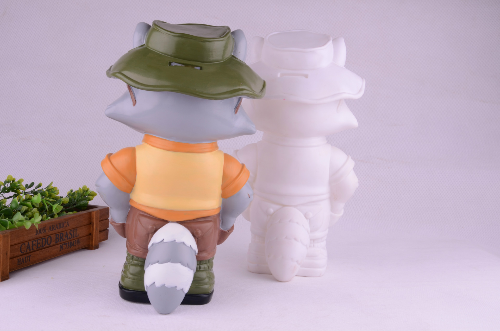 涂鸦玩具 卡通搪胶彩绘 2#狼涂鸦玩具 儿童涂鸦玩具 戴眼镜图片_7