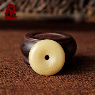 【厂家直销】西藏牦牛骨平安扣 挂饰 配件