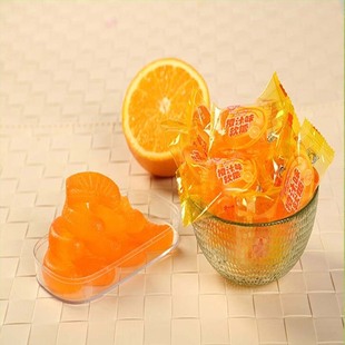 橙汁软糖橡皮糖 结婚糖果 散装橙味婚庆喜糖 批发零售一包一斤
