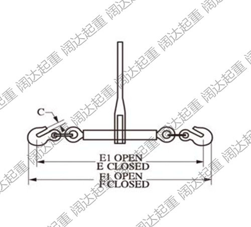 【钢棘轮紧索具/棘轮式紧索具/钢索拉紧器/链条捆绑器/杠杆式紧锁具】
