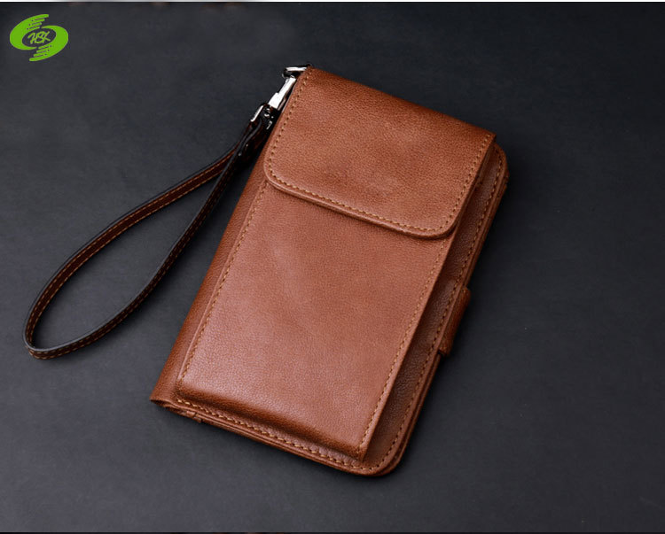 真皮多功能苹果手机包男士4.7寸 5.5寸手机包