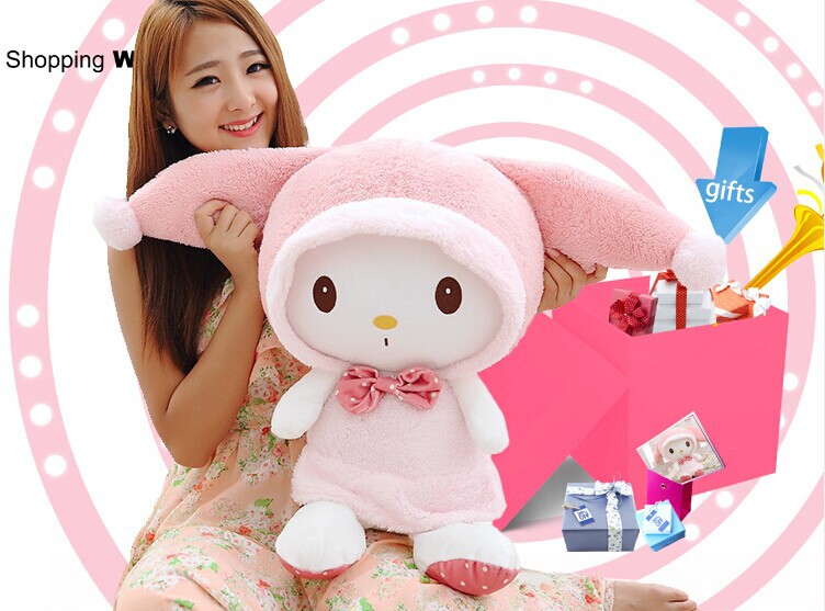美乐蒂小兔子毛绒公仔兔兔毛绒玩具生日礼物送女生