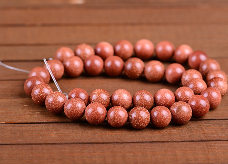 晶匠 天然水晶金砂石散珠 手工diy饰品配件 佛珠手链串珠材料批发