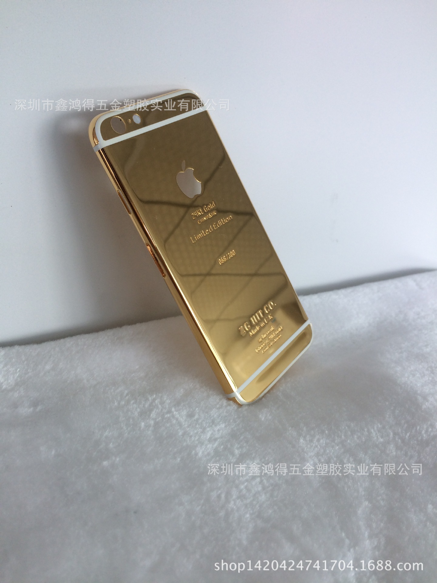 iphone6手机壳镀金苹果原装手机壳电镀24k金黄金电镀加工厂厚金厂