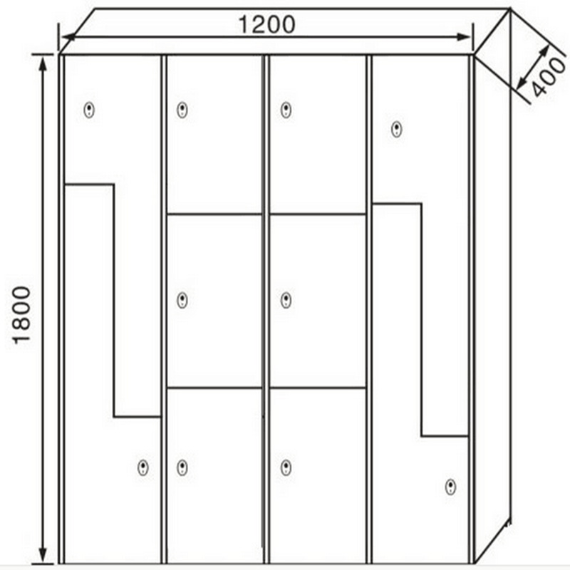 游泳池存包柜 更衣柜 储物柜 抗倍特板式存包柜 体育馆存包柜