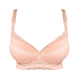 仙诺3383厚杯刺绣珍珠精油按摩水袋文胸聚拢内衣厂家批发质量保证